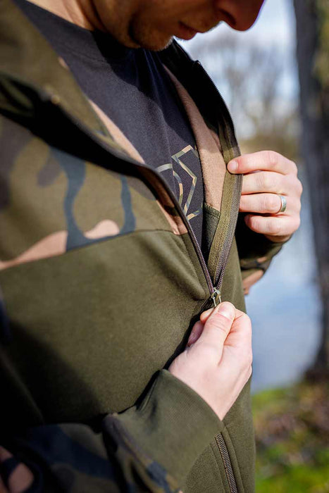 Fox Lightweight Zipped Hoody Khaki/Camo