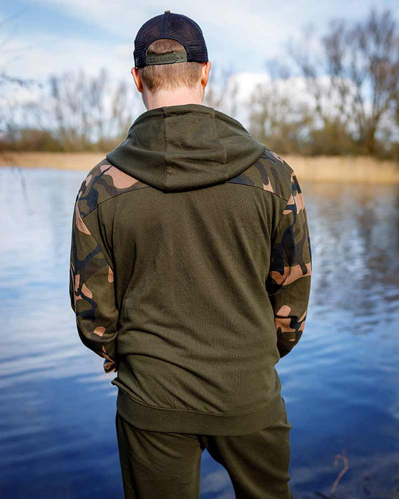 Fox Lightweight Zipped Hoody Khaki/Camo