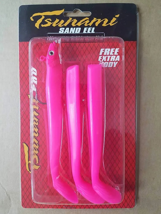 Tsunami Sandeel 160mm BubbleGum or 3 for £10 Reelfishing