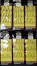 Tsunami Black snelled O'shaughnessy hooks
