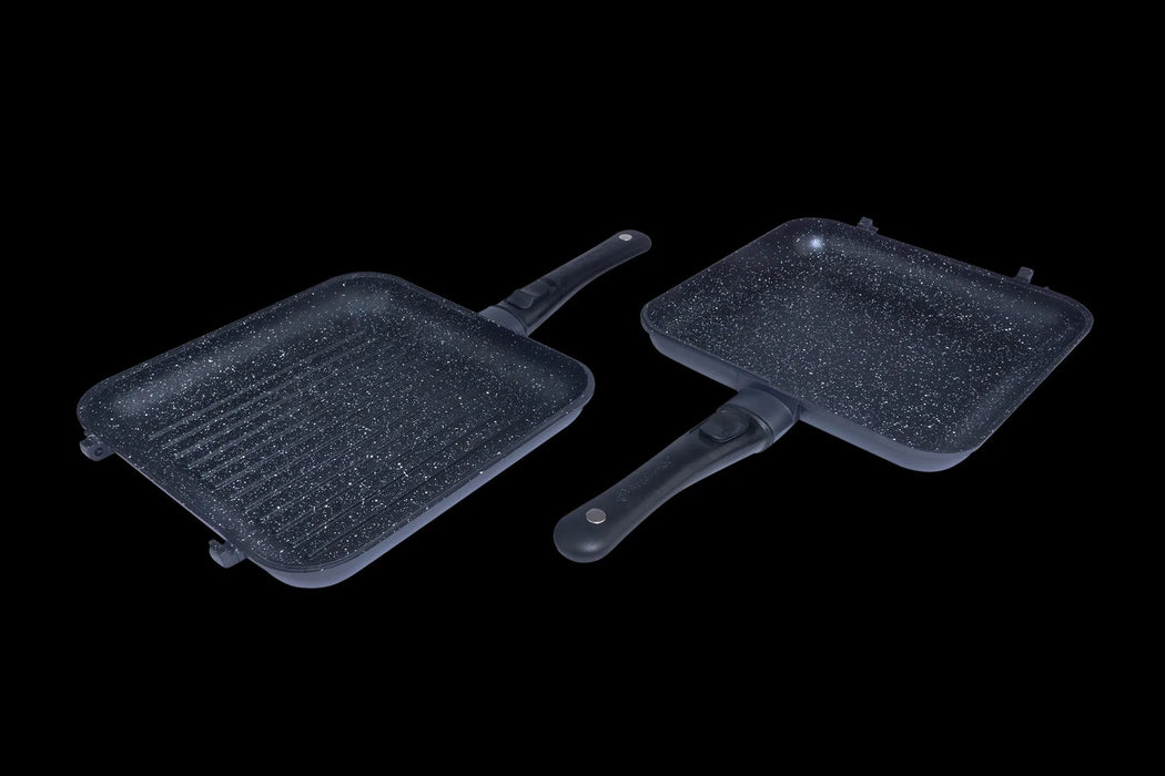 Ridgemonkey Connect Pan and Griddle XXL Granite Edition Reelfishing