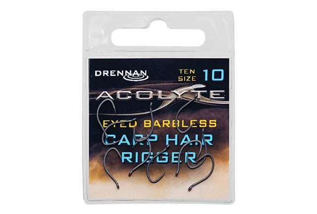 Drennan Acolyte Eyed Barbless Carp hair rigger hooks