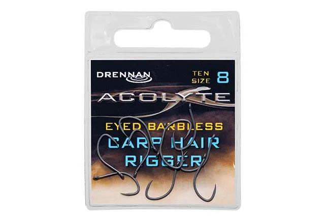 Drennan Acolyte Eyed Barbless Carp hair rigger hooks