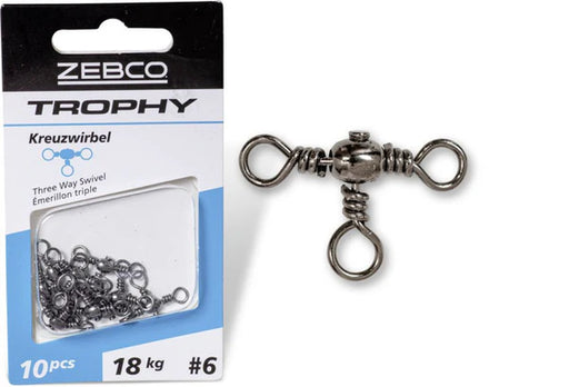 Zebco Trophy 3 Way Swivels 18kg