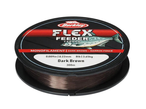 Berkley Flex Feeder monofilament 0.25 11lb Dark Brown 300 spool