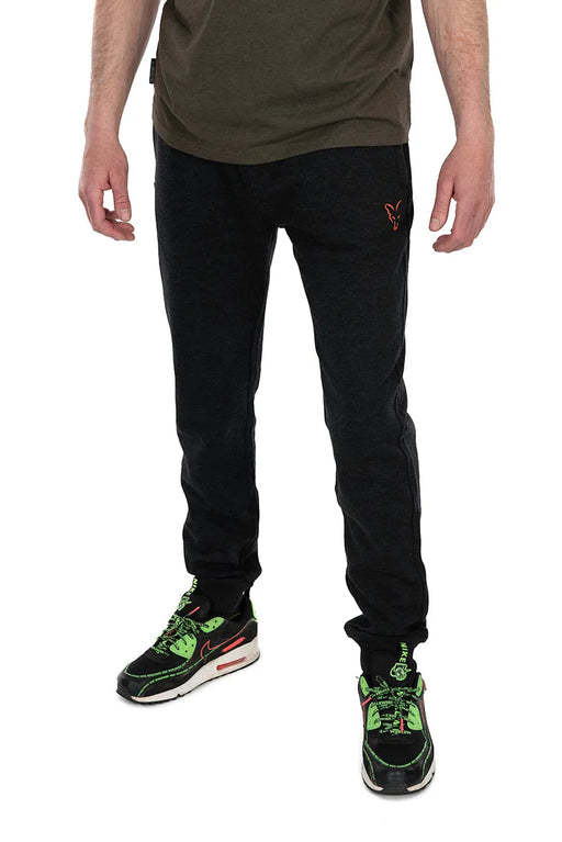 NEW Fox Lightweight  Joggers Black Marl / Orange Reelfishing