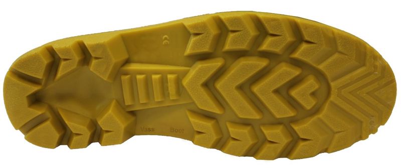 Vass E Boot Khaki Yellow Cleated