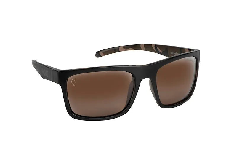 FOX Avius Black / Camo - Brown Lense Sunglasses Reelfishing