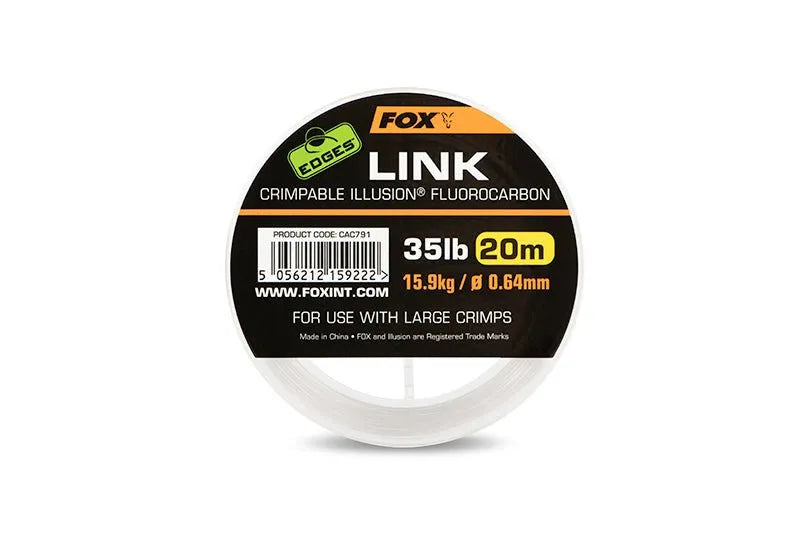 Fox Edges Link Illusion Fluorocarbon 35lb 20m Reelfishing