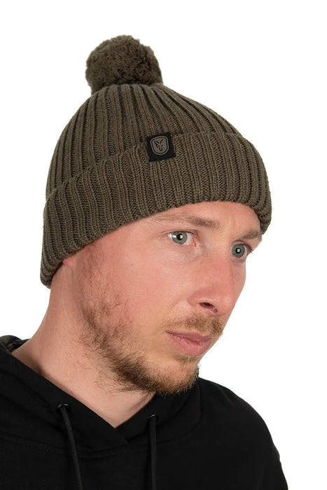 Fox Merino Bobble Hat Olive Reelfishing