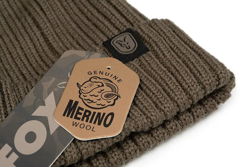 Fox Merino Bobble Hat Olive Reelfishing