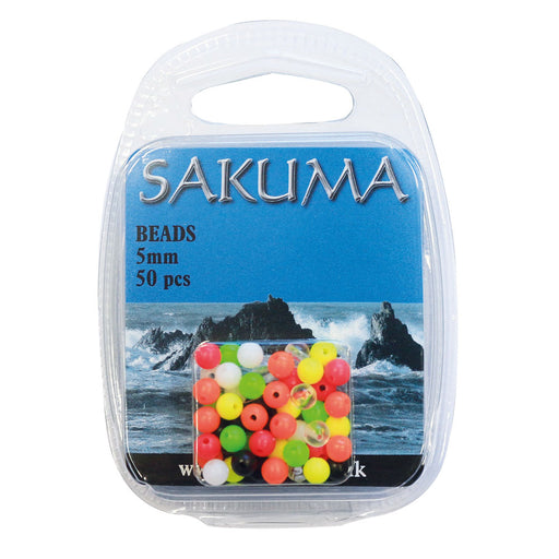 Sakuma assorted beads 5mm qty 50