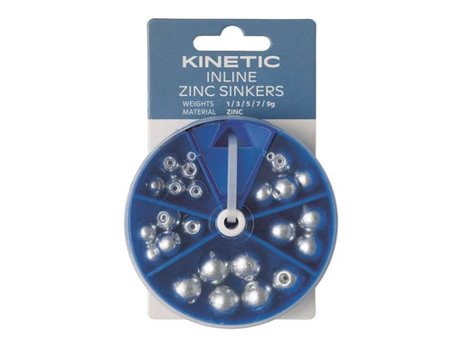 Kinetic In Line Zinc Sinkers assortment