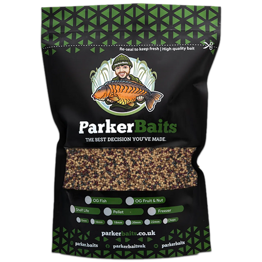 Parker Baits OG Mini Mix PVA Bag Mix Pellet 1kg Reelfishing