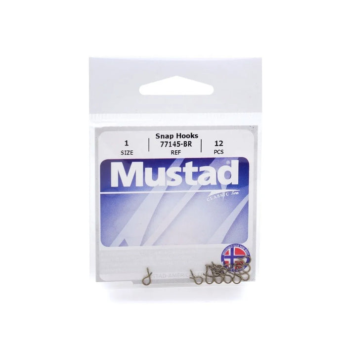 Mustad 77145 Fly Snap hooks qty 25 Reelfishing