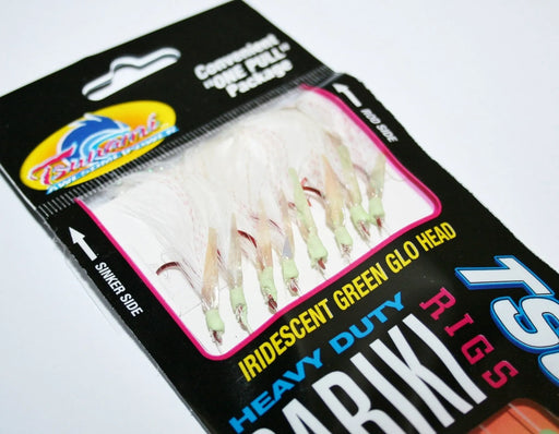 Tsunami Sabiki  rigs Green Glow Head size 16 Reelfishing