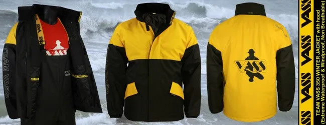 Vass 350 Series Winter Jacket Yellow Black Reelfishing