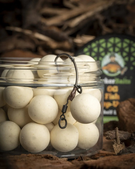 Parker Baits Washed Out White Pop-Ups - OG Fruit and Nut Reelfishing