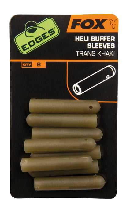 Fox edges heli buffer sleeves Trans khaki qty 8 Reelfishing